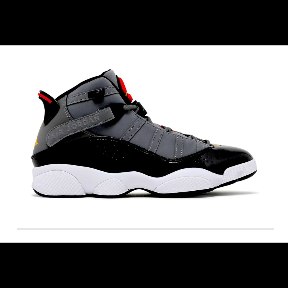 Jordan 6 ring smoke grey red